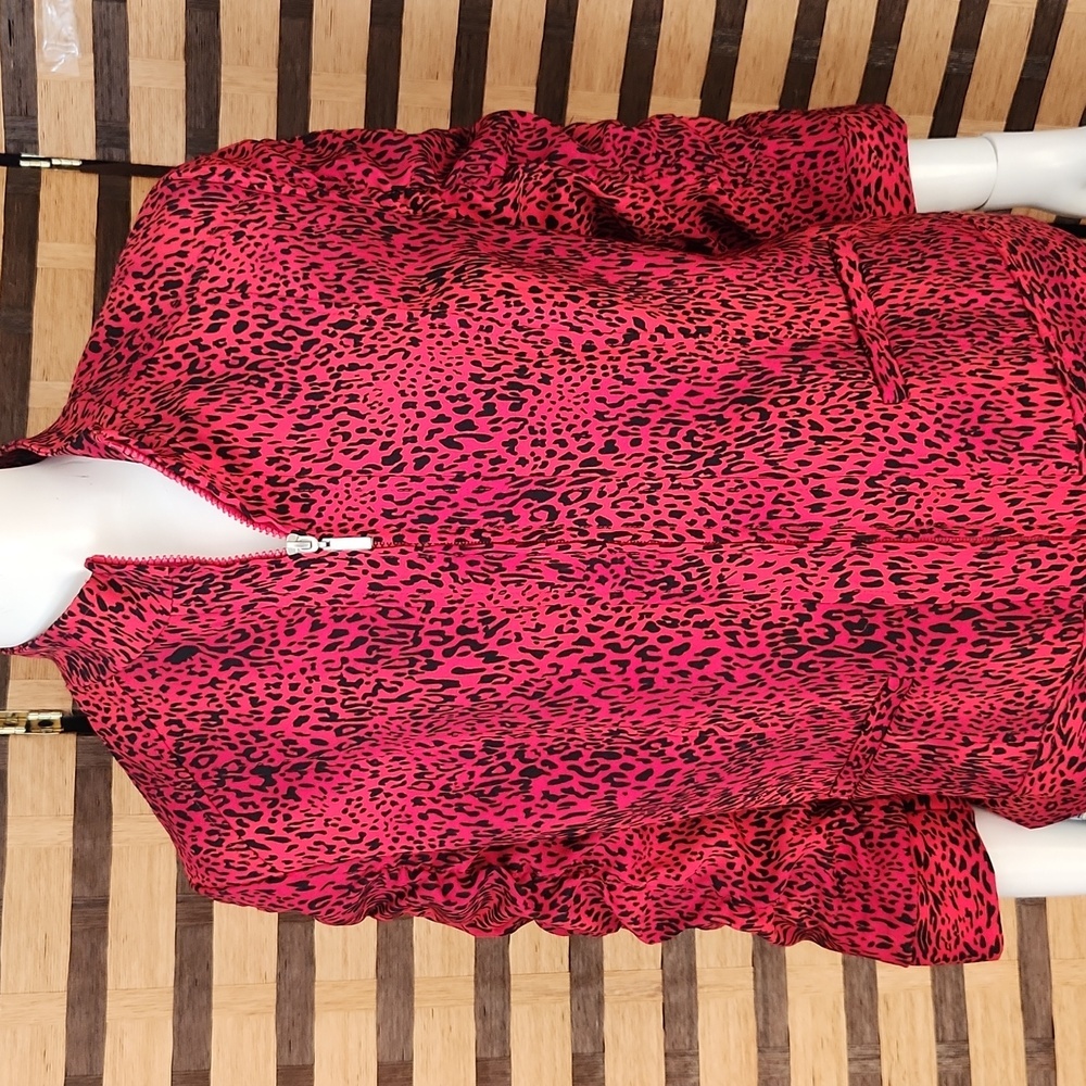 Erin London Zebra lined jacket zip up